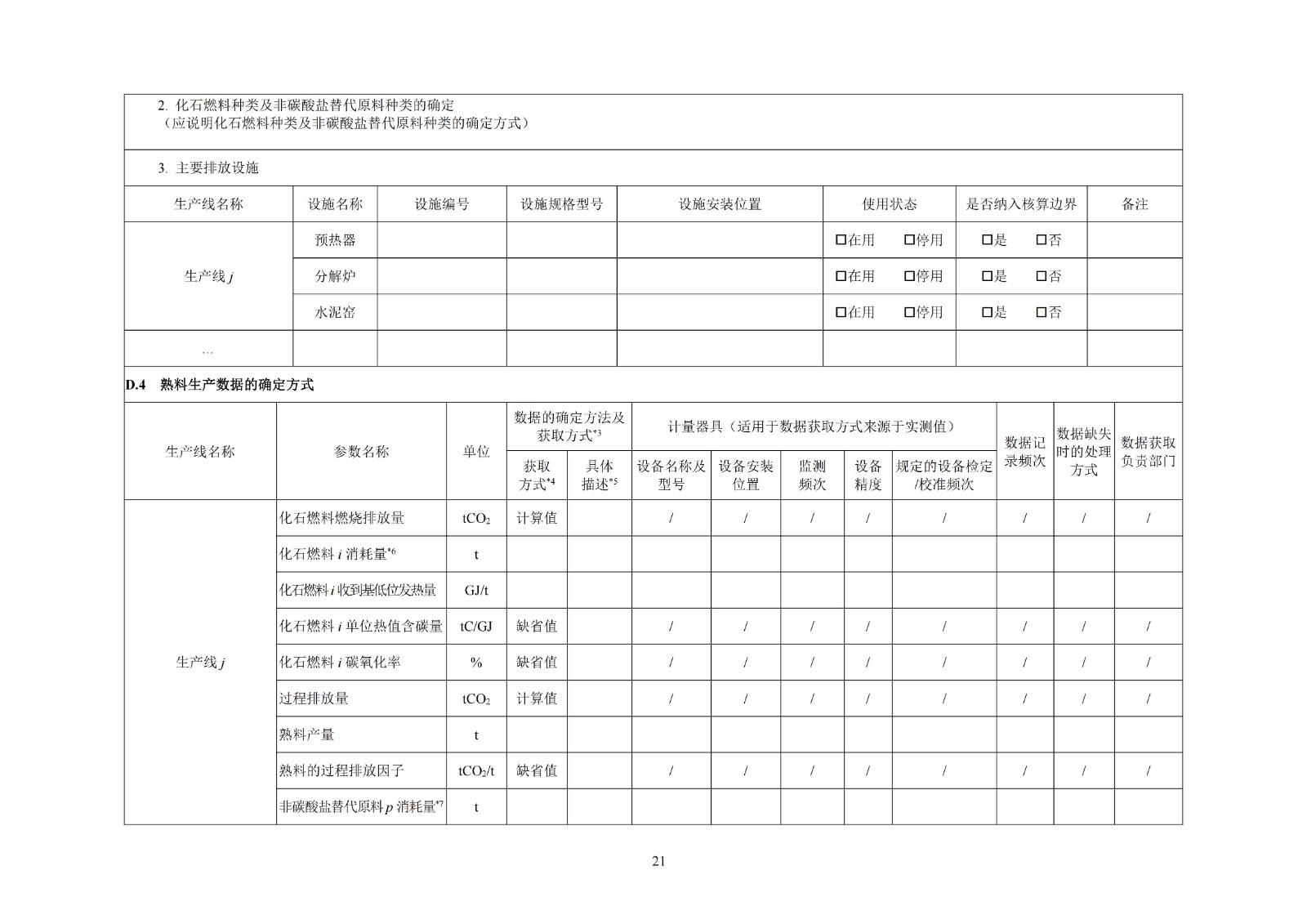 企业温室气体排放核算与报告指南水泥行业