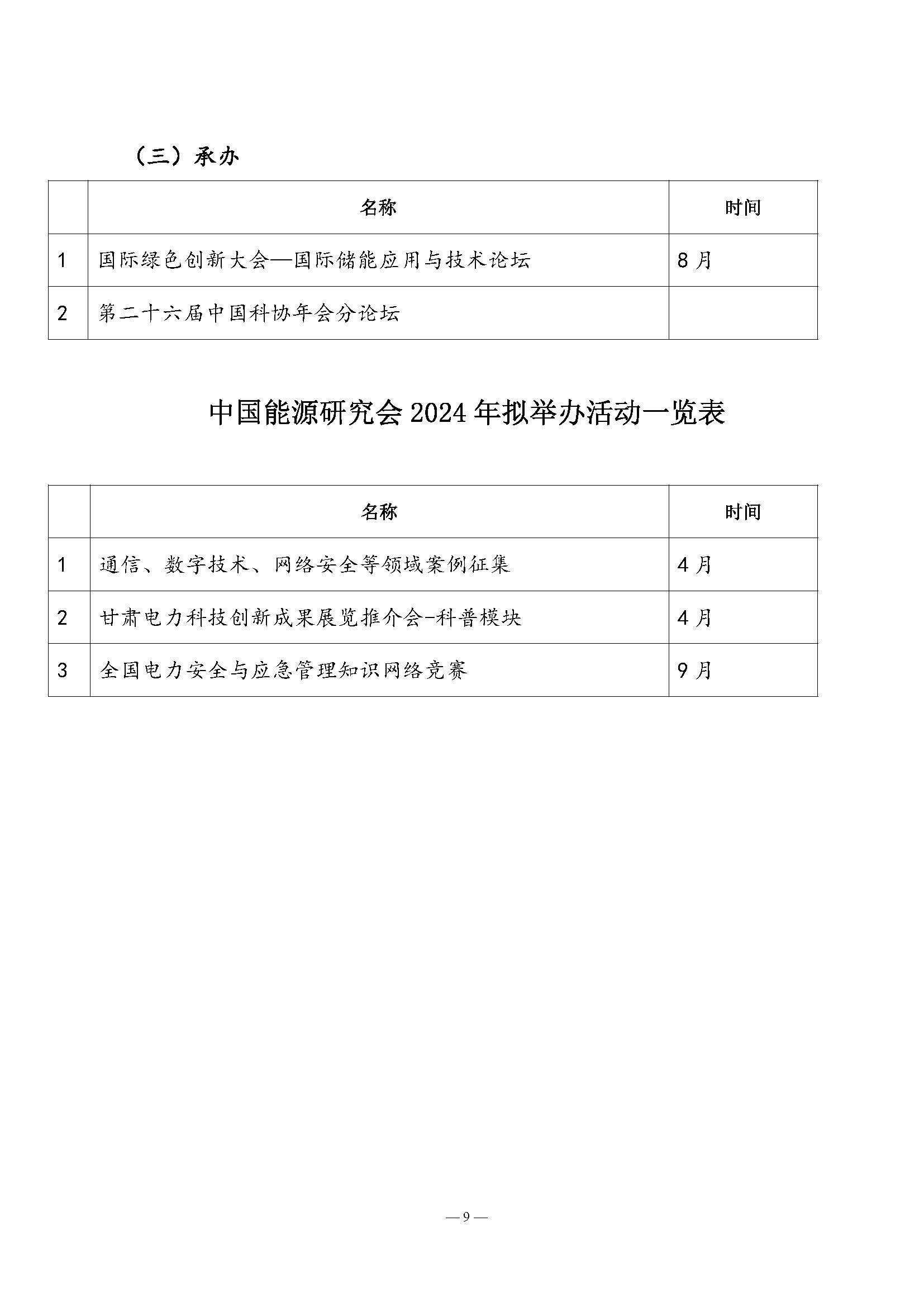 中国能源研究会2023年学术活动和项目汇总及2024年拟举办会议清单