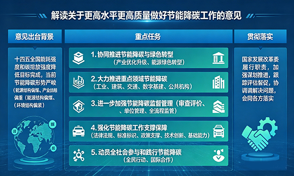 解读《关于更高水平更高质量做好节能降碳工作的意见》